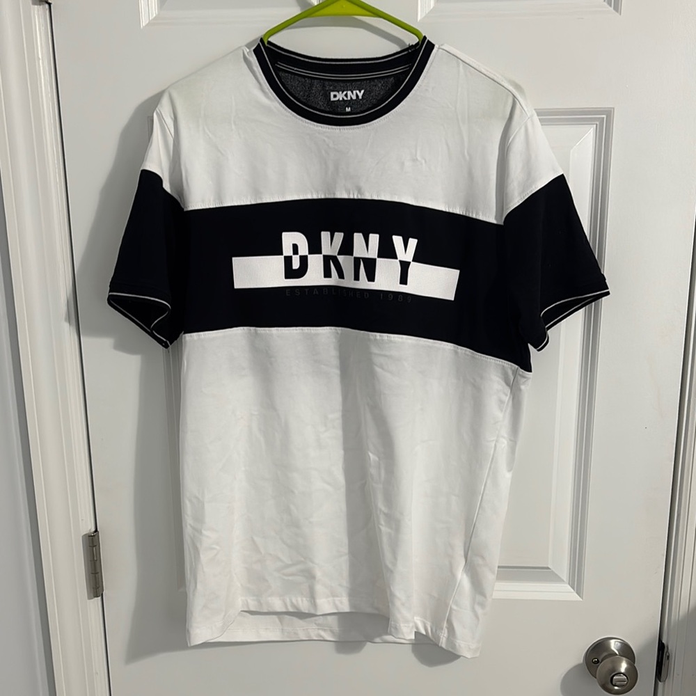 DKNY Black and White Short Sleeve Tee